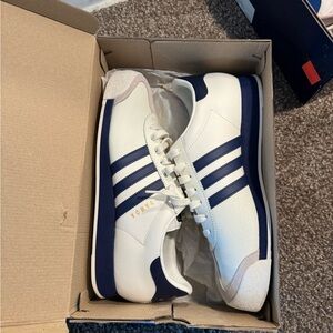 adidas White and Navy Men's Sneakers